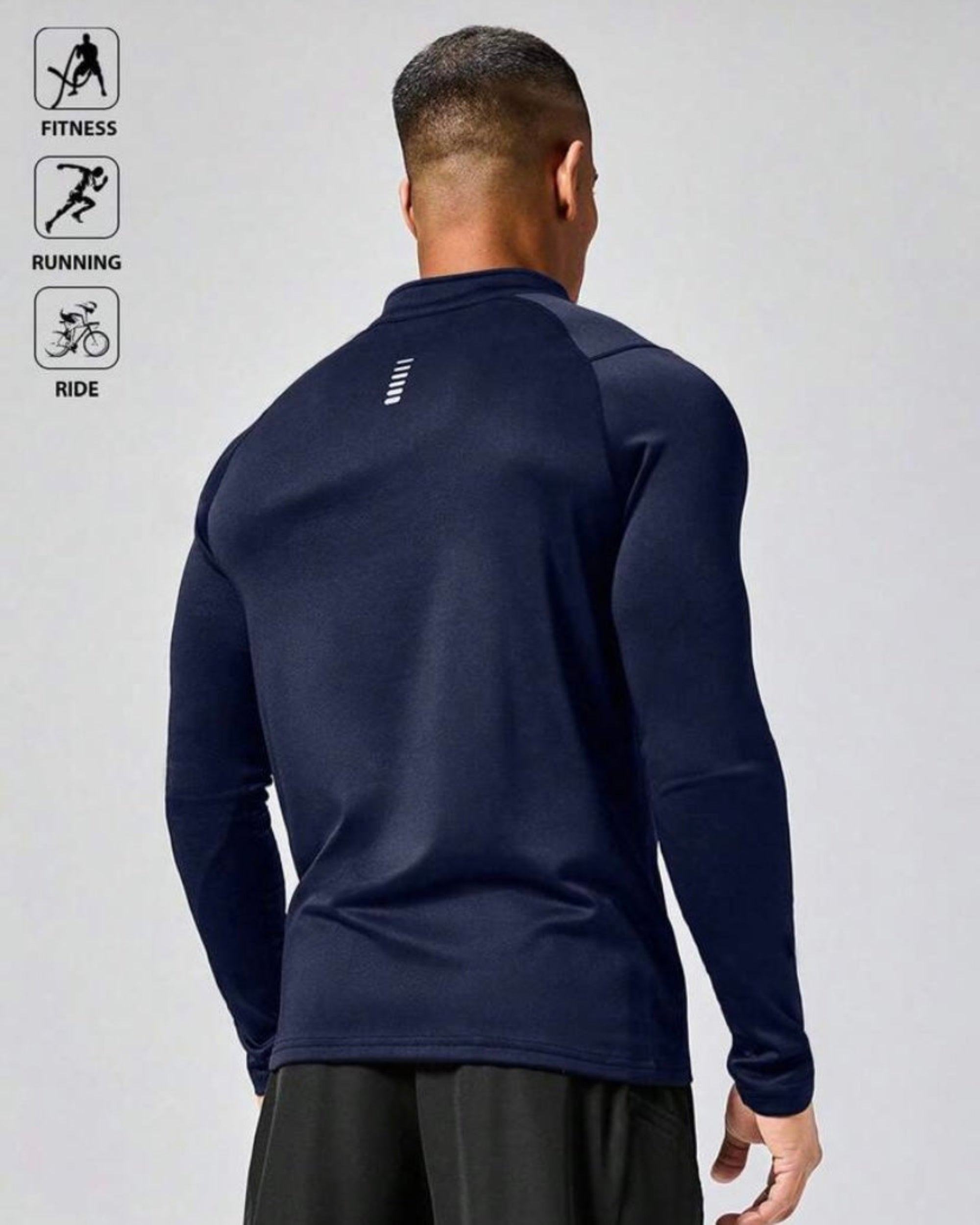 Men’s Half-Zip Raglan Sleeve