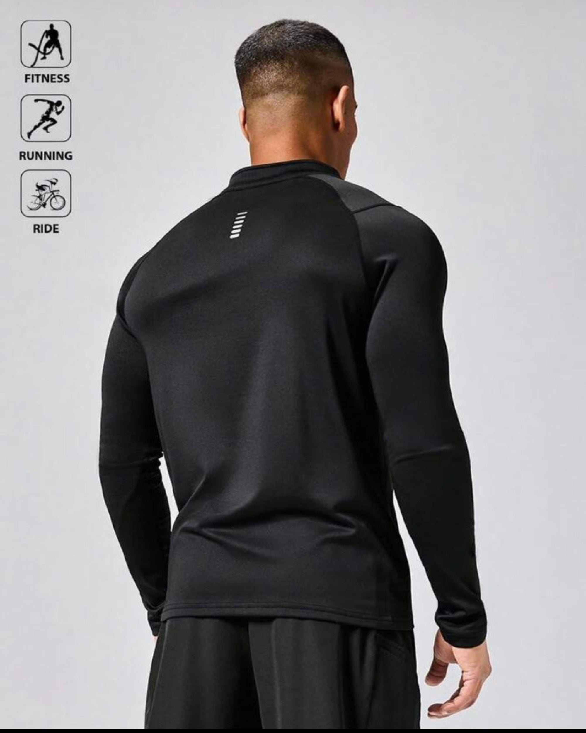 Men’s Half-Zip Raglan Sleeve